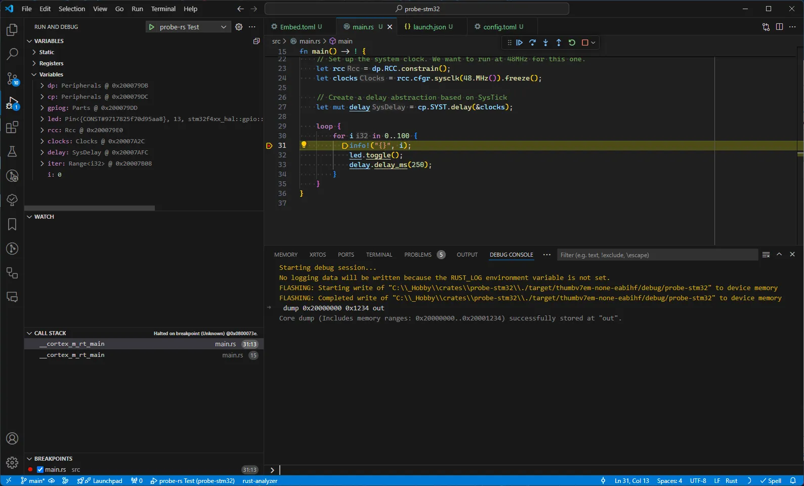 Example dump