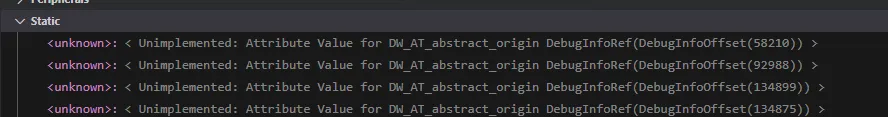 Unresolved variables